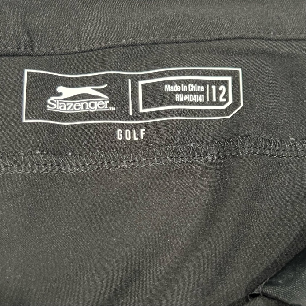 Slazenger Women’s Golf Pants Black Gorpcore Snap Button Casual Trouser Sz 12 - Picture 5 of 9